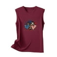 thumbnail image 4 of Titcea 4th of July Tank Top for Women USA Flag Printed Sleeveless Patriotic Sexy Top Hawaiian Beach Holiday Sports Workout Running Shirts, 4 of 4