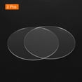 thumbnail image 3 of 2pcs Clear Acrylic Sheet 5"x0.12" Clear Cast with Protective Paper Signs DIY Display Round Transparent, 3 of 4