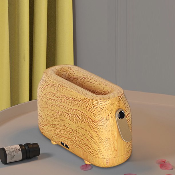 Humidificador de aire de llama, humidificadores de aromaterapia de 180ML, luz nocturna para el dormitorio del hogar