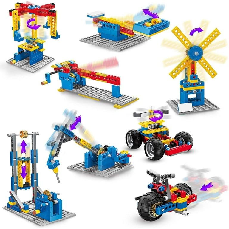 STEM 8 in 1 Building Toys Compatible with Lego Construction Technic Educational Erector Sets Gift for Boys and Girls 4 5 6 7 8 Year olds 336 PCS