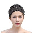 thumbnail image 3 of Vintage Floral Swim Cap Women Stylish Swimming Cap Shower Cap Nylon Spandex Flower Bathing Cap-n, 3 of 4