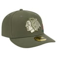 thumbnail image 3 of Men's New Era Olive Chicago Blackhawks Tonal Florals 59FIFTY Fitted Hat, 3 of 5