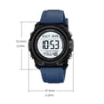 thumbnail image 3 of Large Digital Waterproof Sports Watch for Men and Women - Multifunctional Luminous Wristwatch with Silicone Strap, Alarm, Stopwatch, and Time Display for Outdoor Activities,Multicolor D, 3 of 5