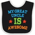 thumbnail image 3 of Inktastic My Great Uncle is Awesome Boys or Girls Baby Bib, 3 of 4