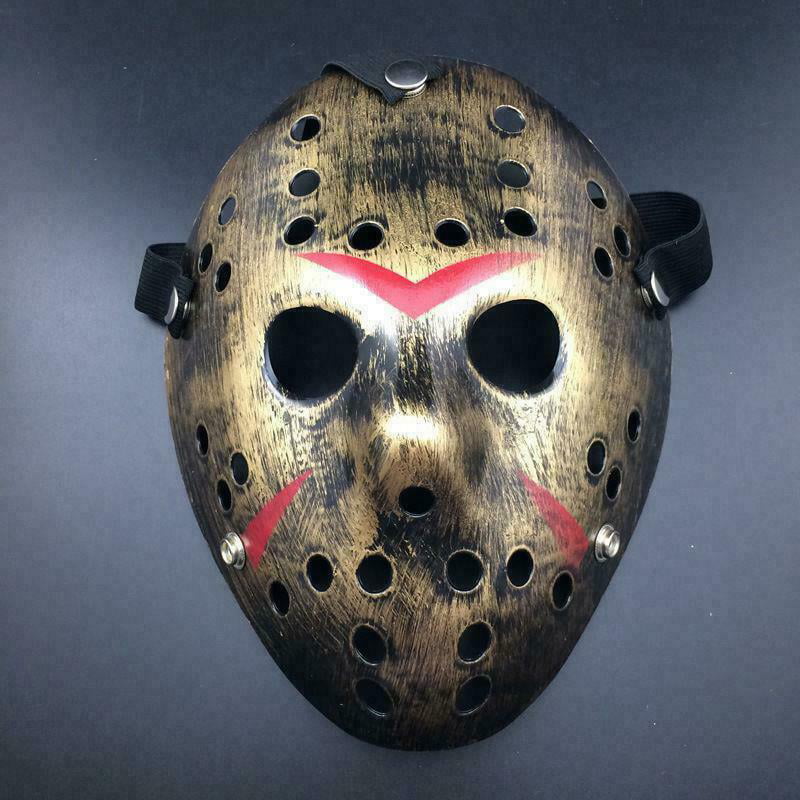 Jason Voorhees Scary Mask Prop Hockey Halloween Cosplay Creepy Mask Friday 13th 