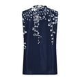 thumbnail image 6 of Sakmal V Neck Tank Tops for Women Sleeveless Satin White Shirts Casual Floral Tank Tops for Women L, 6 of 7