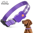 thumbnail image 4 of (4 pack) PcEoTllar Light up Dog Collar, LED Dog Collar Rechargeable, Pet Dog Collars for Small Dogs, Purple S, 4 of 8