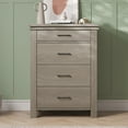 thumbnail image 3 of Child Craft Denman 35" 4-Drawer Chest for Nursery or Bedroom, Anti-Tip Kit, Modern Style, Crescent Gray, 3 of 6