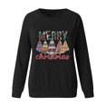 thumbnail image 5 of Chandail en Molleton de Noël pour Femmes 2023 Imprimé de Noël à Manches Longues et Col Rond en Liquidation, 5 of 5
