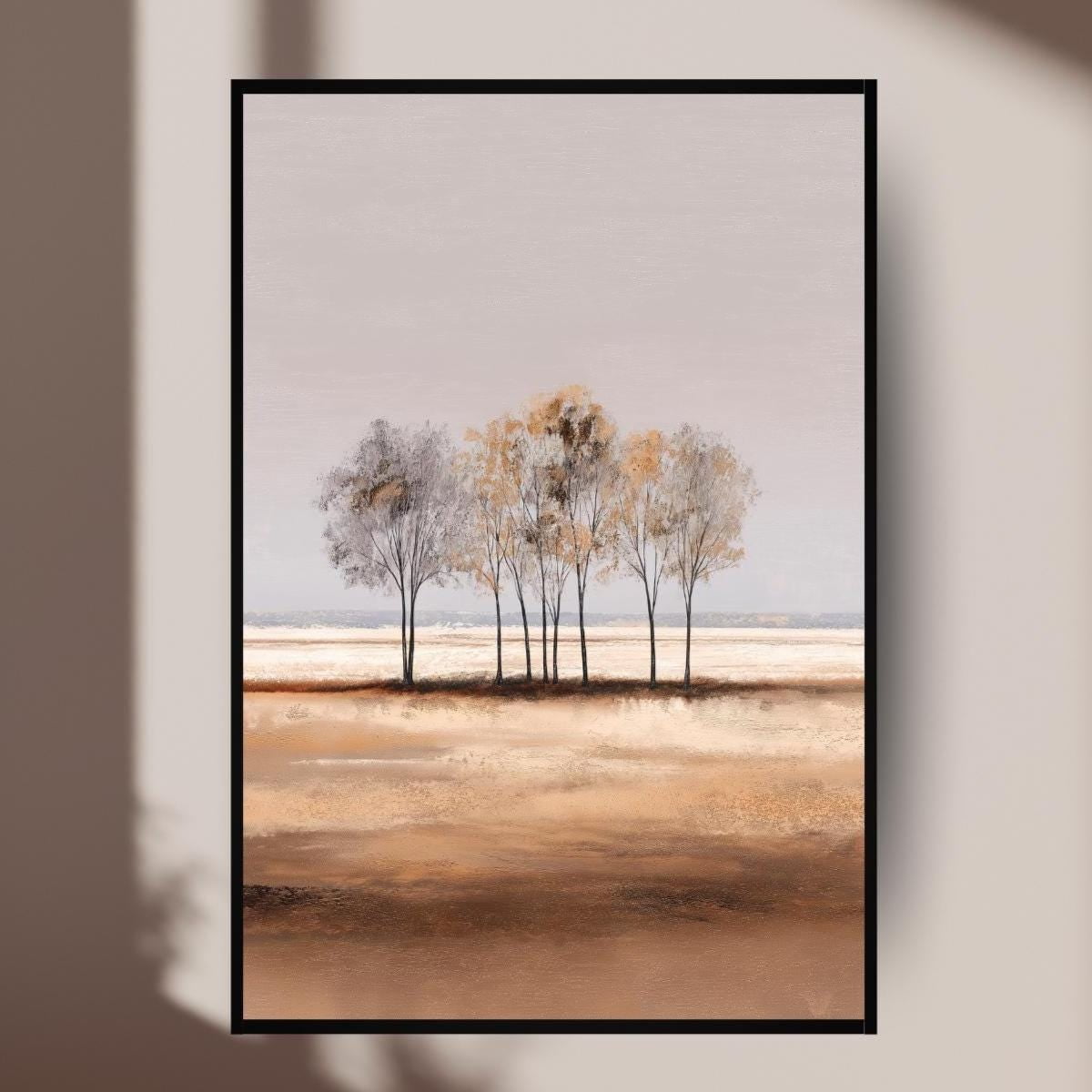Minimalist Tree Wall Art Abstract Print Living Room Decor Surrealist Beautiful Nature