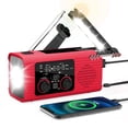 thumbnail image 1 of Radio meteorológica de emergencia Nitigo 4000 mAh con carga solar, 1 of 9