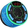 thumbnail image 1 of Altavoz resistente al agua IPX7, BassPal, inalámbrico portátil con pantalla LED, radio FM, ventosa, luz, TWS, sonido estéreo, piscina, playa, viajes, 1 of 3