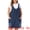 Black Blue, variant on DARING DIVA Women's Plus Denim Overall Sleeveless V Neck Denim Jumper Dress 1X Sky Blue