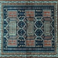 thumbnail image 1 of Ahgly Company Indoor Square Persian Light Blue Traditional Area Rugs, 5' Square, 1 of 4