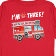 thumbnail image 4 of Inktastic I'm 3 Fire Truck 3rd Birthday Boys or Girls Long Sleeve Toddler T-Shirt, 4 of 5