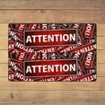 thumbnail image 4 of ZICANCN Area Rugs Doormat , Banner Header Attention Facecloth Non-Slip Floor Mat Rug for Living Room Kitchen Sink Area Indoor Outdoor Entrance 36"x24", 4 of 9