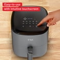 thumbnail image 3 of T-fal Easy Fry Max 5.3 cuartos de galón freidora de aire digital: 10 programas de cocina versátiles, visualización táctil intuitiva, cesta segura para lavaplatos, cocción rápida y saludable para, 3 of 5
