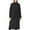 Black, variant on MuZeFu Winter Jacket Women Long Loose Winter Coat Women's Casual Cotton Coat Rhombic V-neck Long Belt Warm Loose Coat