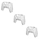 thumbnail image 2 of Reemplazo ultrafino de la cubierta protectora Methold para manija de controlador de juego PC para PS5 Transparente, 2 of 6