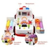 Educational Ambulance Bump and Go Multi function Emergency Vehicle Toy with Medical Equipment, Realistic Sound Effects and Lights,