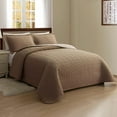 thumbnail image 4 of 3pcs Majestic Quilt Set - Ultra-Soft, Machine Washable, Reversible Quilted Bedspread With 2 Pillow Shams, All Seasons, 4 of 5