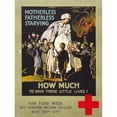 thumbnail image 2 of Anonymous 15x18 Gold Ornate Wood Frame and Double Matted Museum Art Print Titled - Motherless, Fatherless, Starving-How Much to Save These Little Lives (1918), 2 of 4