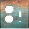 thumbnail image 4 of Metal Light Switch Plate Outlet Cover Image of Distressed Copper MET010, 4 of 13