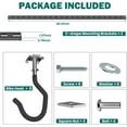 thumbnail image 4 of Ceiling Bike Storage Racks for Garage, Indoor Bike Storage Hanger with Adjustable Bike Hooks for 4 to 8 Bikes, 4 of 7
