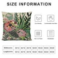 thumbnail image 5 of BCIIG  Cactuses Decorative Throw Pillow Cover Case,Succulents and Cactuses  Outdoor Pillow Cases Square Standard Cushion Covers for Sofa Couch Bed CarGreen Pink 18x18in, 5 of 5