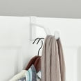 Mainstays Over the Door Valet Plastic Hanging Organizer Hooks Set of 4 White