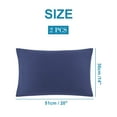 thumbnail image 6 of REGALWOVEN Soft Microfiber Zippered Pillowcase Set of 2, Non-Standard Navy Blue, 6 of 7