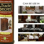 Trade Secret Scratch Remover for Wood Furniture and Floor Cover Nicks and Scratches, Camouflage Minor Defects (8oz / 236 Ml)… (Dark)
