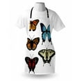 thumbnail image 3 of Swallowtail Butterfly Apron Five Different Butterflies Colorful Monarch Lady Insect Wings Spring, Unisex Kitchen Bib Apron with Adjustable Neck for Cooking Baking Gardening, Multicolor, by Ambesonne, 3 of 3