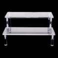 thumbnail image 3 of MERIGLARE Multi Use Acrylic Display Riser Shelf Cupcakes Cosmetics Ladder Holder 2 Tier, 3 of 8