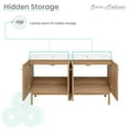 thumbnail image 4 of Classe 60" Bathroom Vanity in Oak-Cabinet Only, 4 of 15