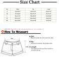 thumbnail image 3 of Kaemgyyd Womens Jean Shorts Stretch Mid Waisted Ripped Rolled Hem Denim Shorts Vintage Summer Beach Casual Streetwear, 3 of 7