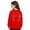 Red, variant on WAYUTE Girls Sweatshirt Sparkly Wing Design Kids Long Sleeve Crewneck Sweatshirt for Big Kids Layering Fall Outfits Casual Holiday,Red,Size 8-9 Y