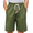 Army Green, variant on Arshiner Boys Linen Shorts with Elastic Waist Breathable Summer Beach Shorts for Kids