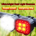 thumbnail image 4 of LEEYNEER Bicycle Light Set USB Rechargeable Strong Front Light + High Brightness Tail Light Night Riding Mountain Bike/Road Bike Universal Front And Rear Lights Combination Ultra Long Lif, 4 of 6