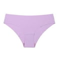 thumbnail image 4 of vigerkar Women's Ice Silk Seamless Underwear - Breathable No-Show Sports Panties Low-Rise Naked Feel Briefs Light Purple, L, 4 of 4