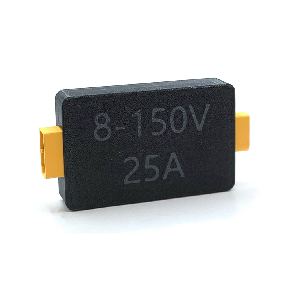1PC 8-150V 25A/50 Power Meter Avionics Battery Voltage And Capacity Tester 60mm*38mm*13.5mm XT60/XT90 Interface Power Meter