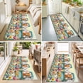 thumbnail image 4 of 2'x6' Rug Runners for Hallways Kitchen, Pig Cow Horse Non Slip Entryway Beside Floor Carpet Runner, Farmhouse Truck Farm Cabin Botanical Floral Washable Laundry Room Bedroom Throw Rugs Mat, 4 of 8