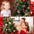 thumbnail image 2 of 40 Pack Christmas Bow with Bells,Christmas Tree Bows ,Mini Christmas Bows,Christmas Bows for Presents  Ornament Christmas Tree Hanging Decor (4 Styles), 2 of 9