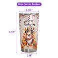 thumbnail image 5 of Happy Thanksgiving Collie Welcome Thankful Fall Autumn Pumpkin 20oz Stainless Steel Tumbler Insulated Cup with Lid Collie Dog Lover Gifts Idea - 02021, 5 of 5