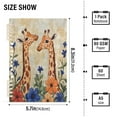 thumbnail image 3 of Notebook 8.3x5.7x0.4 Inch One Sizex2 Journey Note Diary Hardcover Notebook 60 Pages,80g Paper Writing Smooth and Not Easy to Break Two Giraffes, 3 of 8