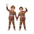 thumbnail image 2 of Matching Family Halloween Sleepwear Set Graphic Ghost and Pumpkin Print Long Sleeve Top and Pants Holiday Loungewear, 2 of 6
