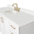 thumbnail image 5 of Ariel Taylor 61 In. Oval Sink Vanity With White Quartz Countertop In White, 5 of 10