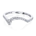 thumbnail image 4 of Kobelli 10k Gold Diamond Gold Wave Band HI/I, 4 of 4