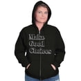 thumbnail image 3 of Make Good Choices Motivational Gym Unisex Fleece Graphic Zip Up Hoodie Brisco Brands 2X, 3 of 5