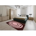thumbnail image 4 of Ahgly Company Indoor Rectangle Patterned Dark Scarlet Red Area Rugs, 7' x 9', 4 of 6